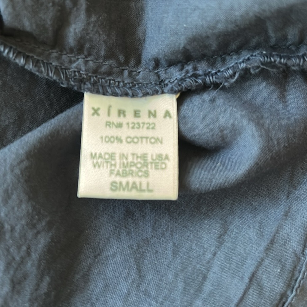 NWT-XiRENA-navy Dixie shirtdress. - Picture 10 of 10